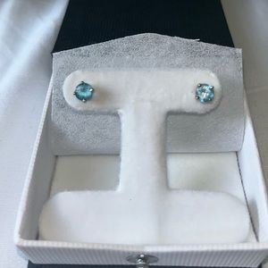 Blue topaz earrings